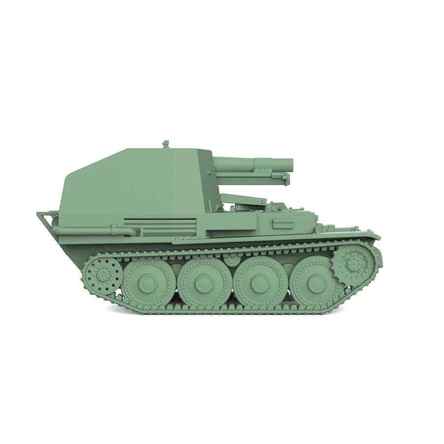 WWII German Grille Self-Propelled Gun 1/144 Resin Model Kit - 1/144 resin model view 3