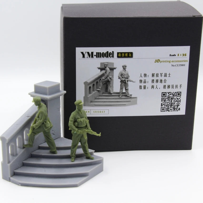 Vietnam War Chinese Soldier 1/35 Resin Diorama Figure - 1/35 resin model view 3