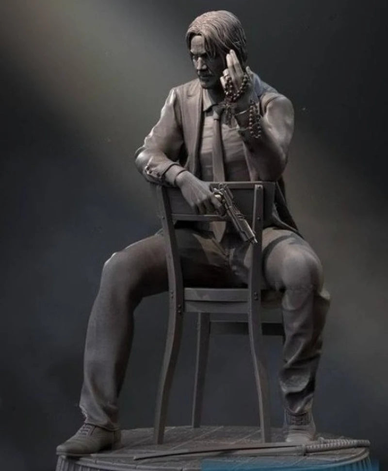John Constantine Seated with Rosary 1/16 Resin Figure Kit - resin model view 2