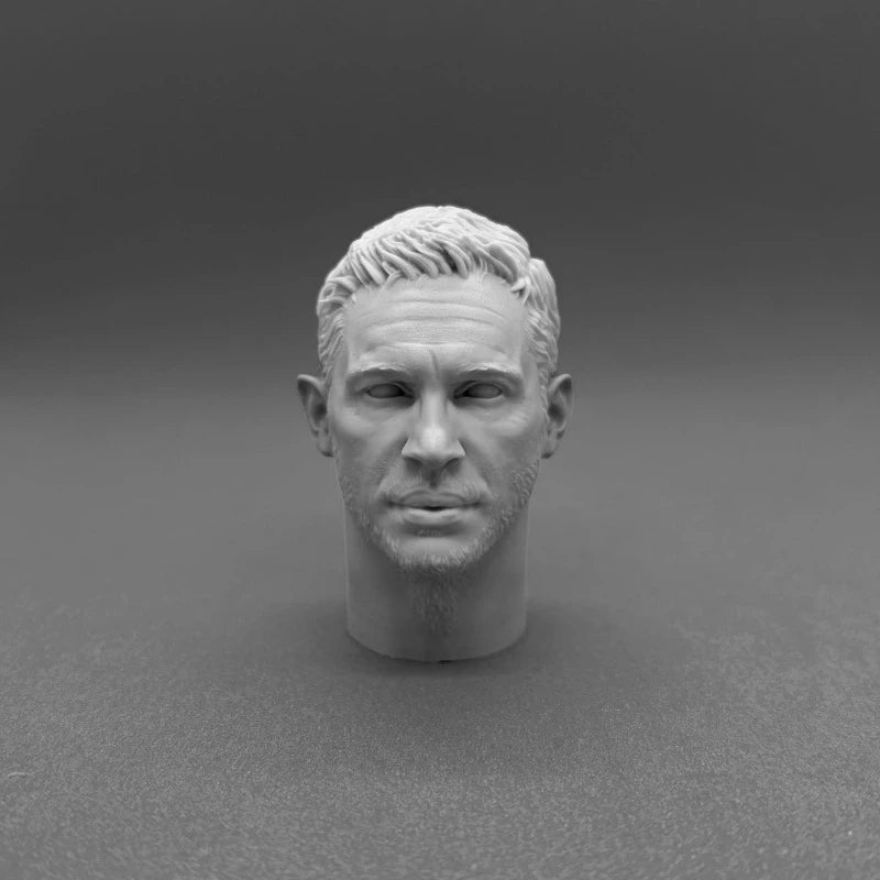 Tom Hardy Portrait Head 1/6 Scale Resin Bust - 1/6 resin model view 2