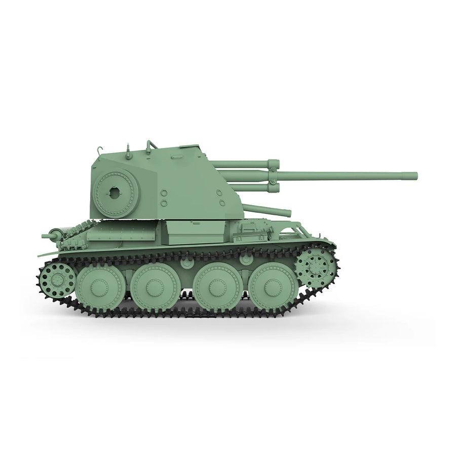 WWII German Marder III Self-Propelled Gun 28mm Resin Model Kit - resin model view 2