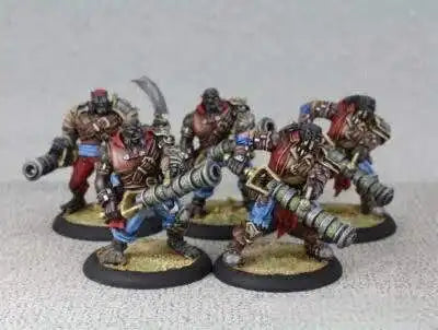 Black Ogrun Smog Belchers Cryx Unit 28mm Resin Figure Set - 28mm resin model view 2
