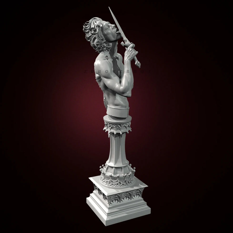 Warrior with Sword 75mm Resin Bust Figure - 75mm resin model view 3