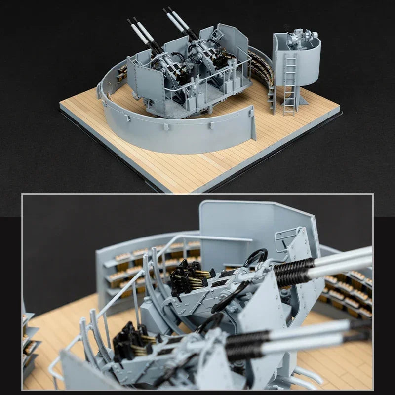 US Navy 40mm Quad Bofors AA Gun Mount 1/35 Resin Model Kit - 1/35 resin model view 6