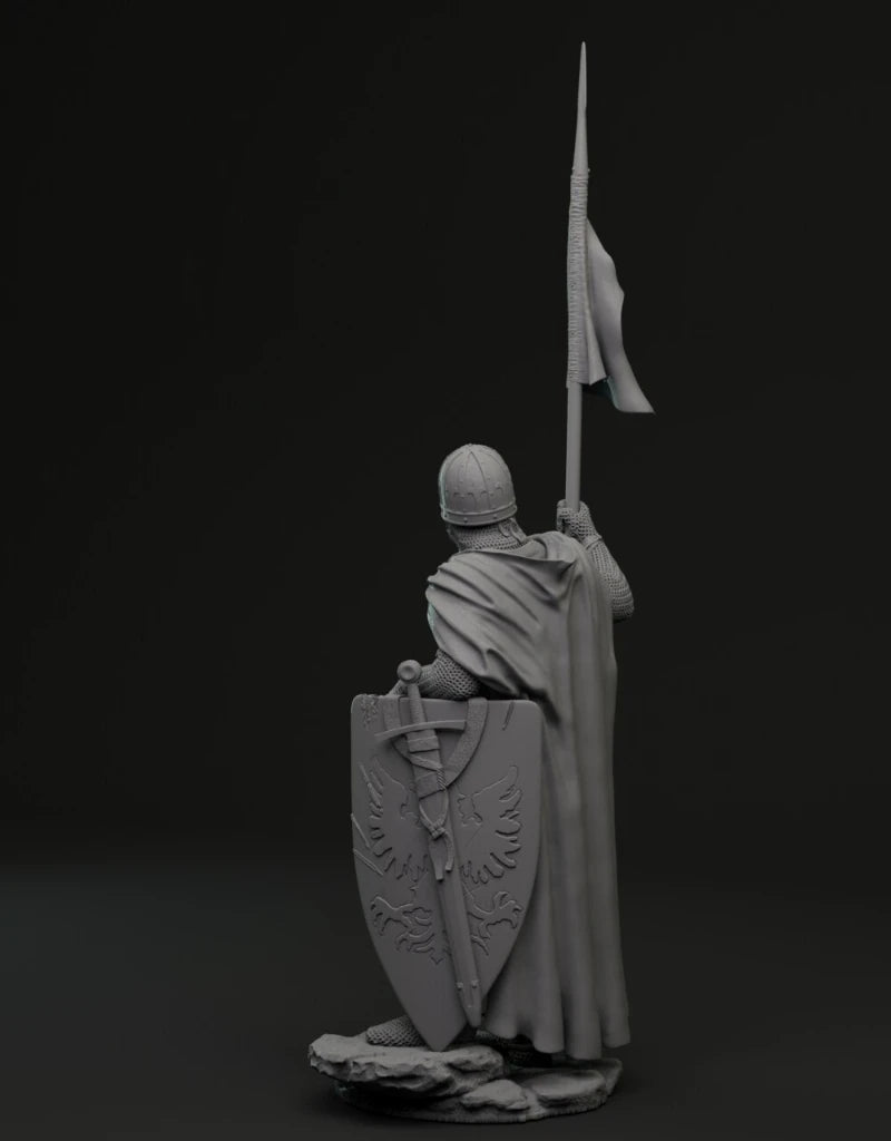 Leopold V Duke of Austria Crusader 1/24 Resin Figure Kit - 1/24 resin model view 2