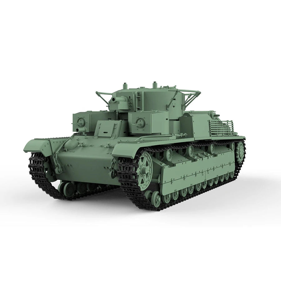 Soviet T-28 Multi-Turret Medium Tank 1/56 Resin Vehicle Kit - unpainted resin model kit