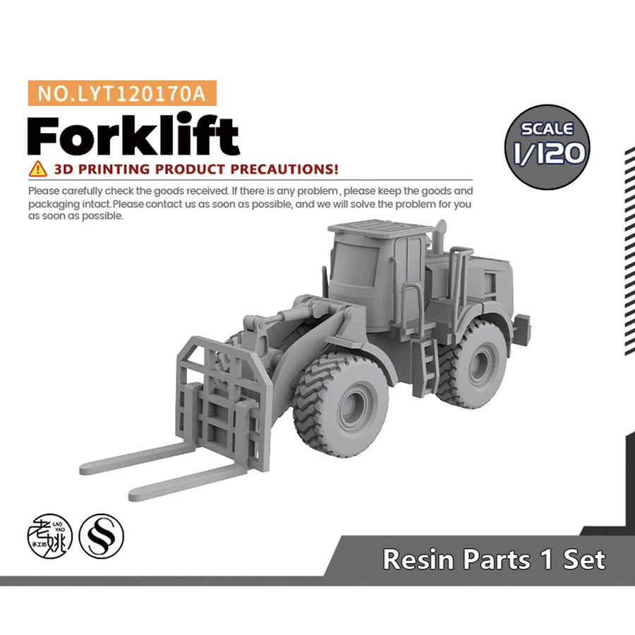 Forklift Telehandler 1/72 Resin Model Kit - 1/72 resin model view 4