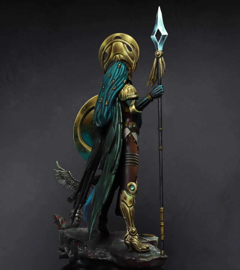 Athena Goddess of Justice 75mm Resin Figure with Shield & Spear - 75mm resin model view 3