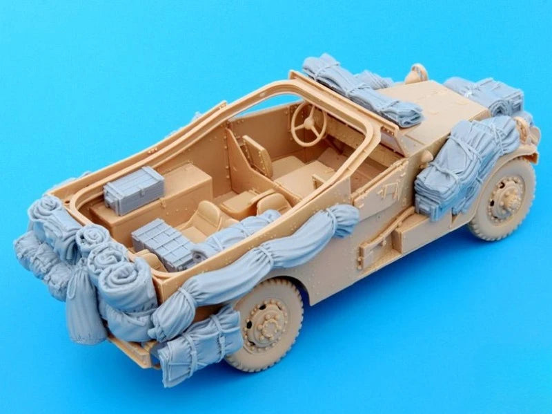 US M3A1 Scout Car Accessories Set 1/35 Resin Model Kit - 1/35 resin model view 2