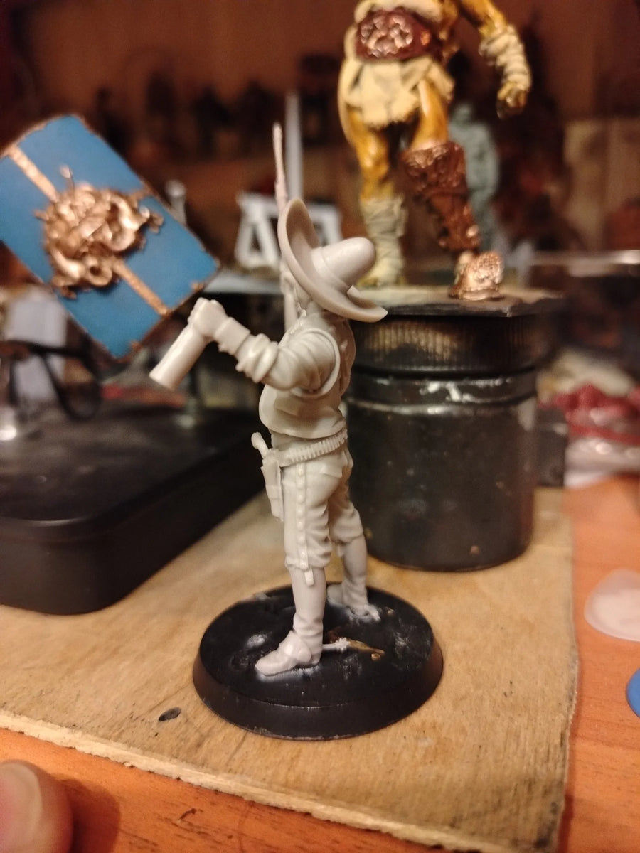 Mexican Revolutionary Bandit Leader 54mm Resin Figure Kit - 54mm resin model view 3