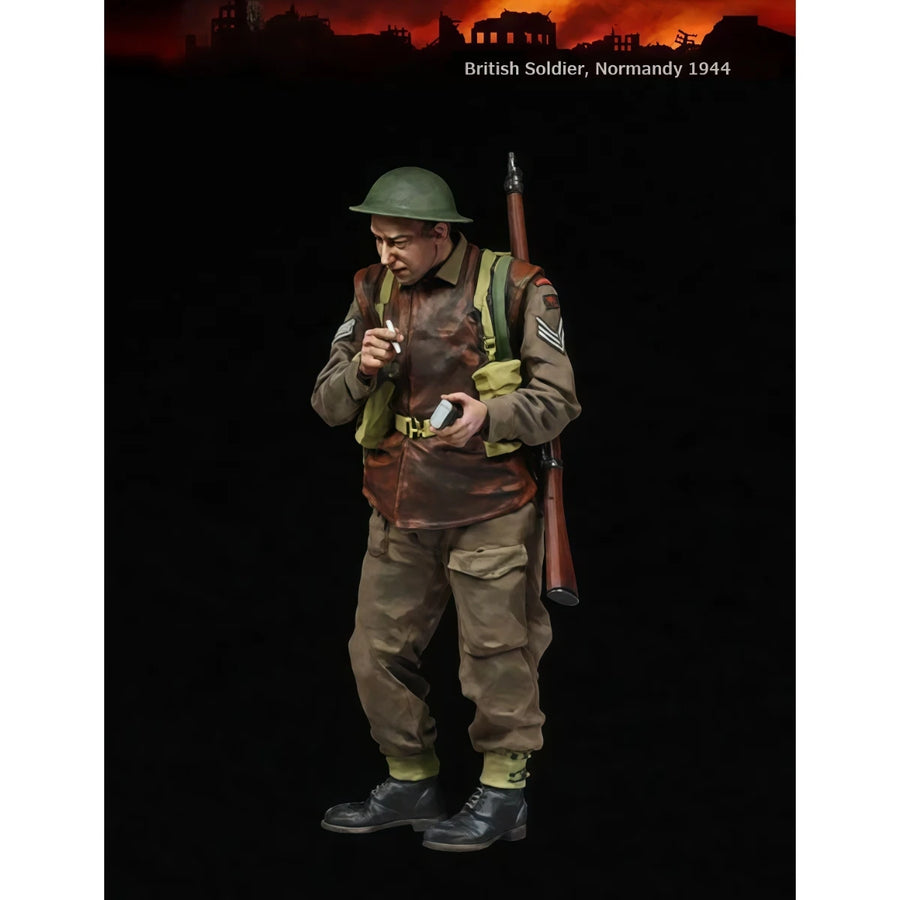 British Normandy Infantryman 1944 1/35 Resin Figure Kit - 1/35 resin model view 4