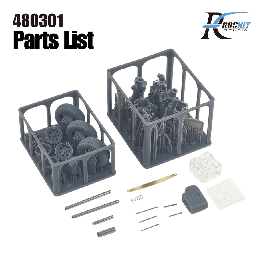 AV-8B Harrier II Plus 1/48 Resin Landing Gear Detail Kit - 1/48 resin model view 4
