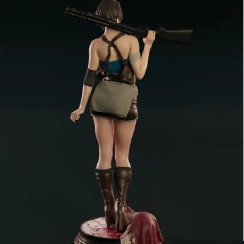 Female Commando with Rocket Launcher 1/24 Resin Figure Kit - 1/24 resin model view 4