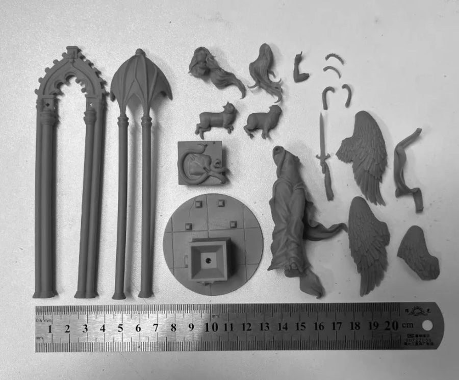 Angel Myriam Fantasy Character 1/24 Scale Resin Figure Kit - 1/24 resin model view 2
