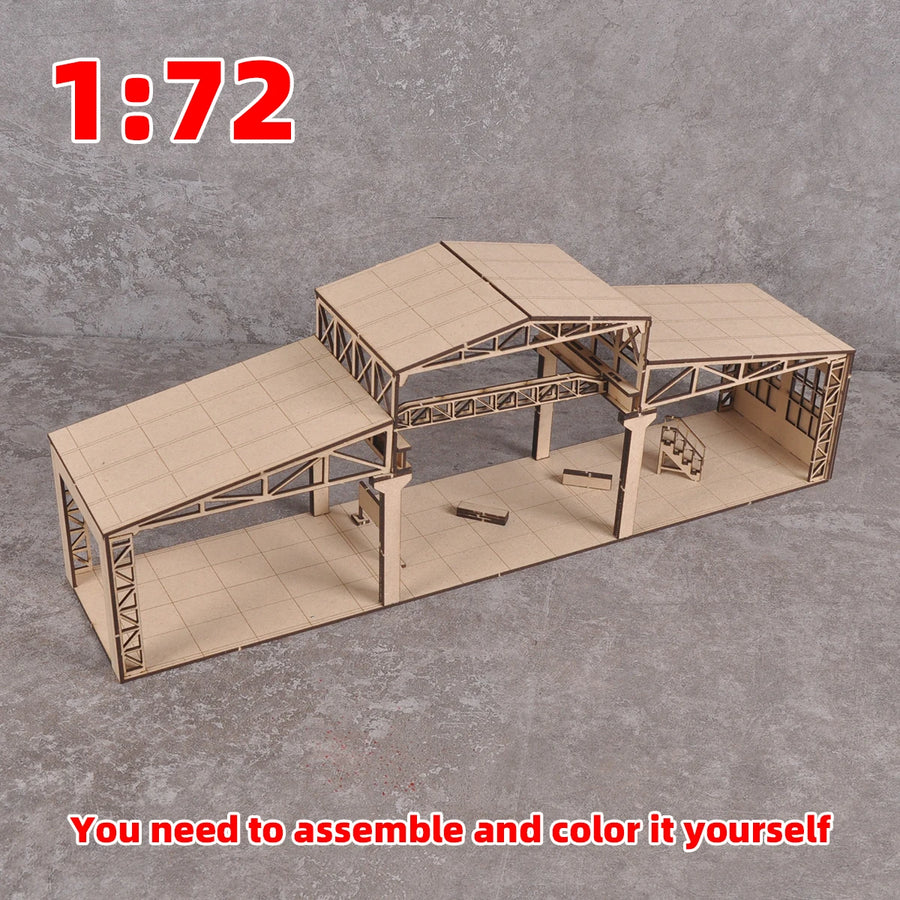 Factory Floor Repair Workshop 1/72 Resin Terrain Diorama Kit - 1/72 resin model view 5