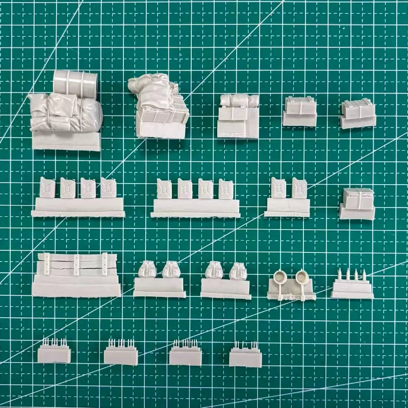 StuG III Ausf. G Stowage Set 1/48 Scale Resin Model Kit - 1/48 resin model view 3