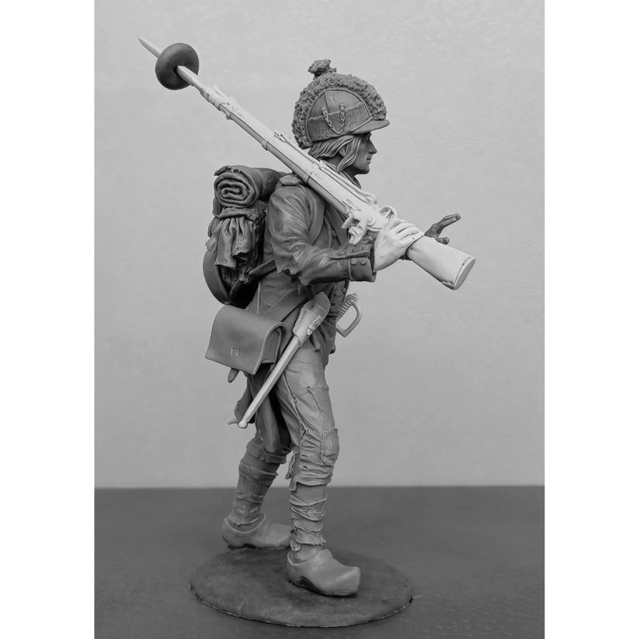 Napoleonic French Infantry Soldier with Musket 54mm Resin Figure - 54mm resin model view 3
