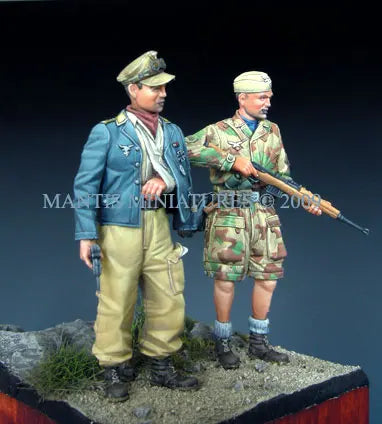 WWII German Fallschirmjäger Italy 1944 1/35 Resin Figure Set - 1/35 resin model view 3