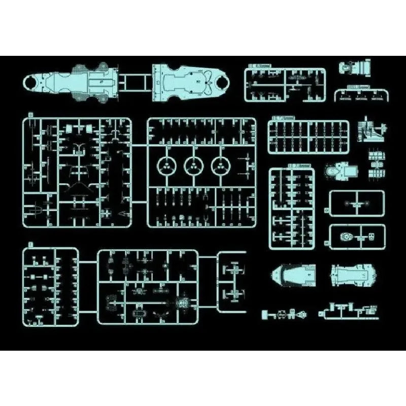 German Battleship Bismarck 1941 1/700 Scale Resin Model Kit - 1/700 resin model view 6