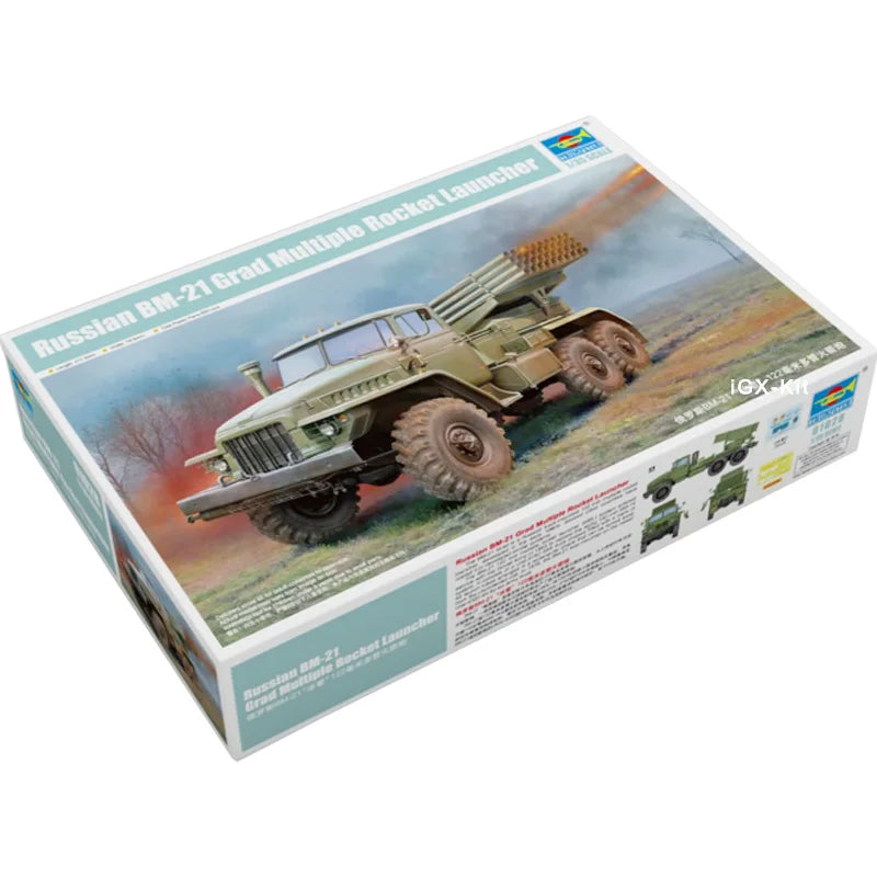 Russian BM-21 Grad Multiple Rocket Launcher 1/35 Resin Model Kit - 1/35 resin model view 2