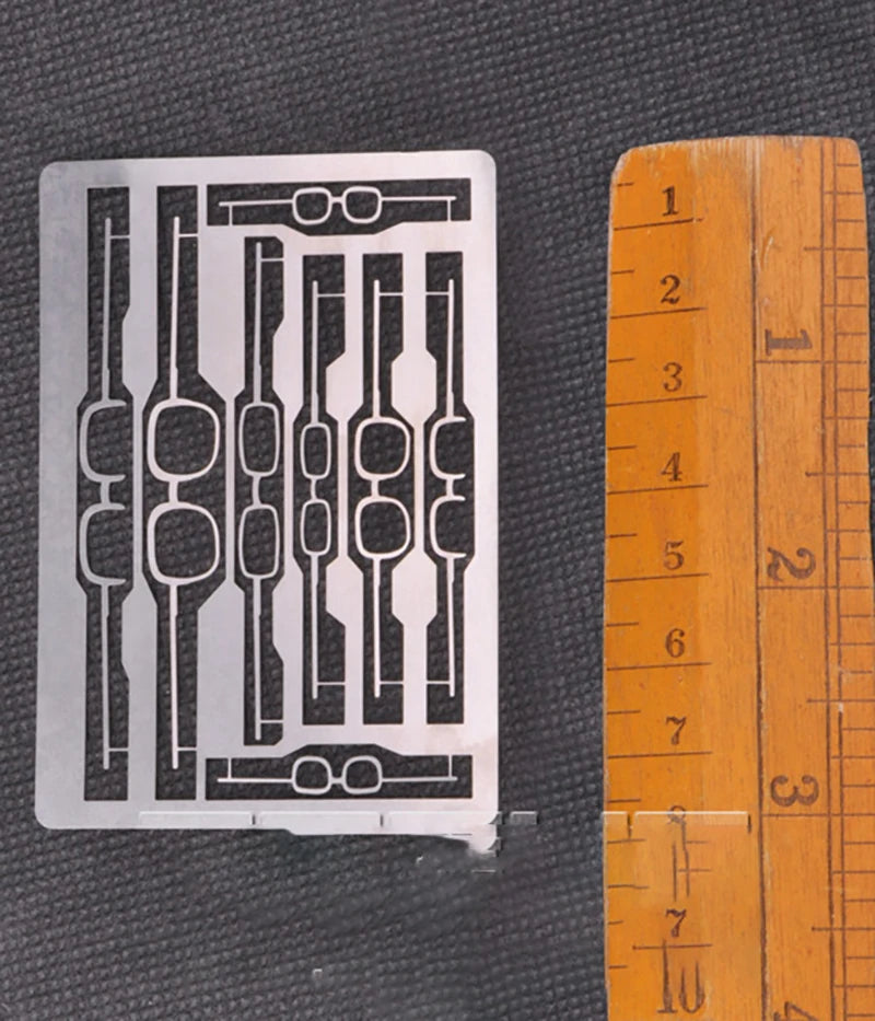 Metal Etched Glasses Accessories Set 1/5 Resin Figure Kit - 1/5 resin model view 2