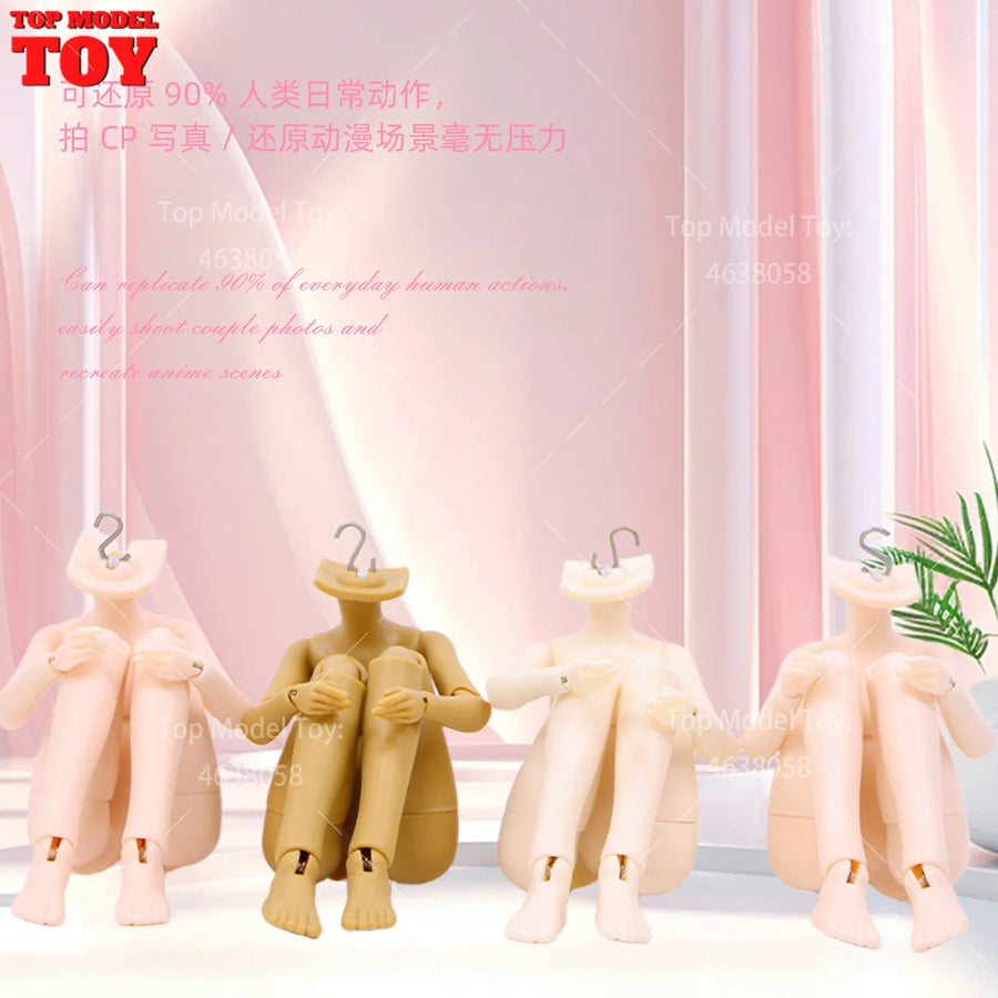1/8 Scale Articulated BJD Female Resin Figure with Interchangeable Parts - 1/8 resin model view 3