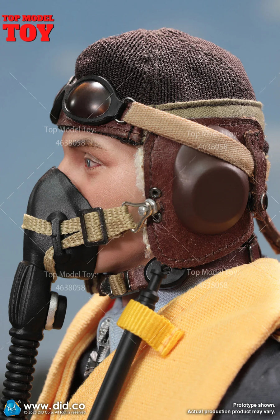 WWII German Luftwaffe Fighter Ace Pilot 1/6 Resin Figure - 1/6 resin model view 4