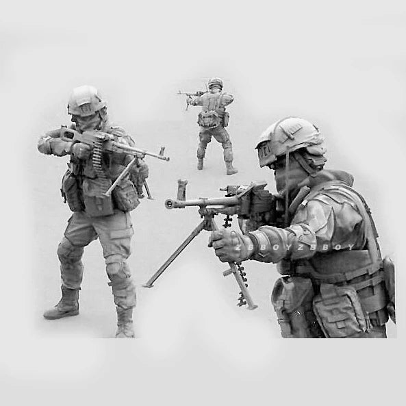 Modern Tactical Squad 1/35 Resin Figure Kit - 1/35 resin model view 2