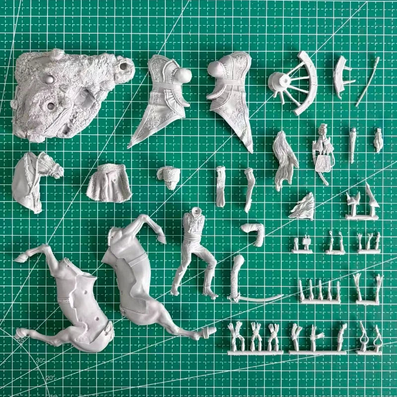 Napoleonic Cavalry General on Rearing Horse 1/32 Resin Figure - 1/32 resin model view 5