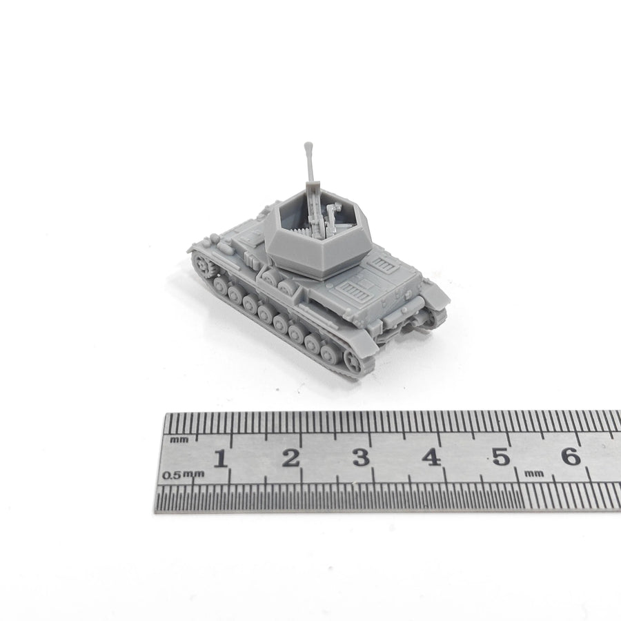 WWII German Flakpanzer IV Ostwind 1/144 Resin Model Kit - 1/144 resin model view 4