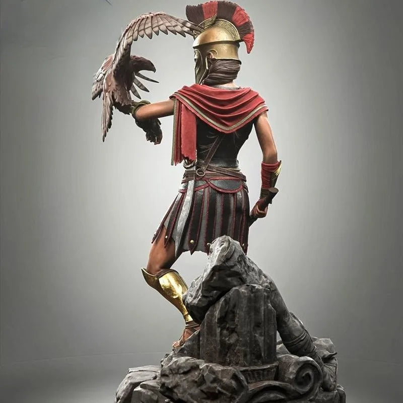 Kassandra - Assassin's Creed Odyssey with Eagle Ikaros and Stone Base 1/24 Resin Figure Kit - resin model view 4