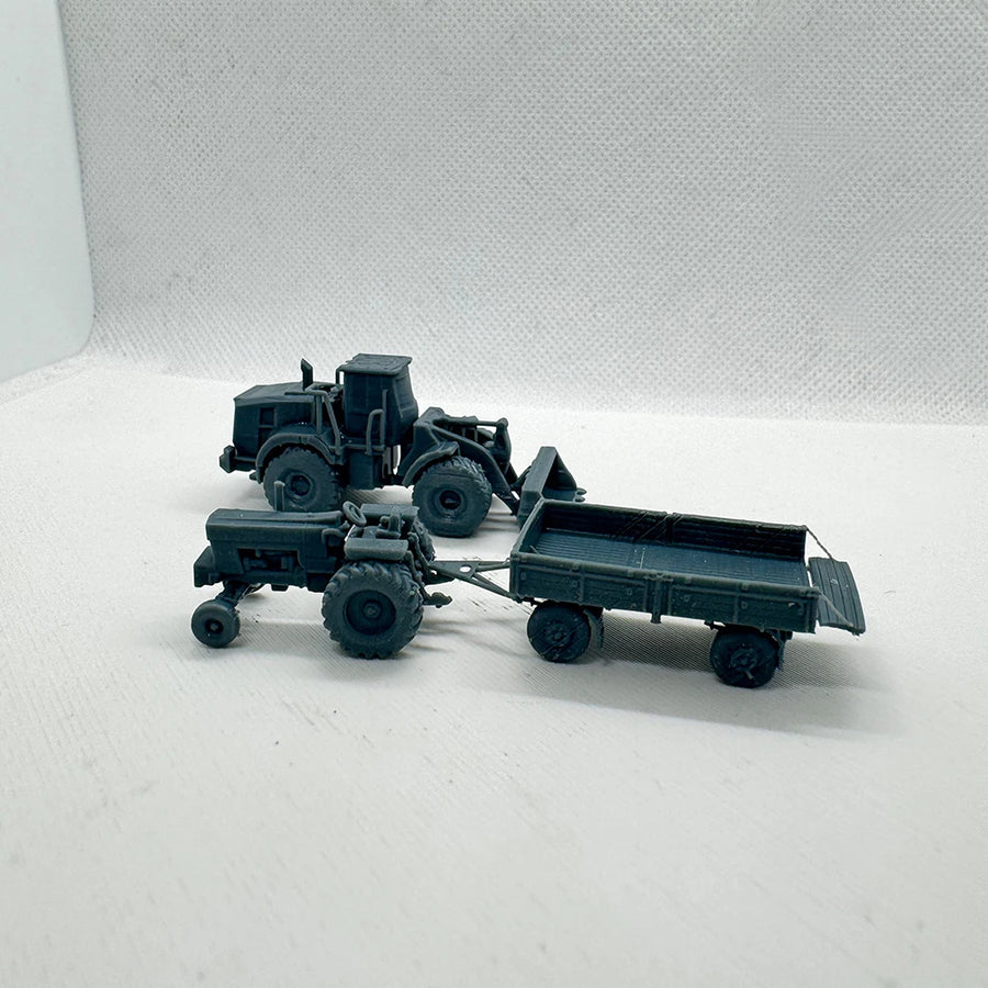 Rural Farm Tractor Set Lyta074 Z 1:220 Resin Model Kit - 1/220 resin model view 3