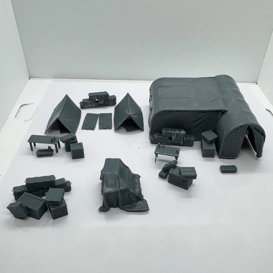 Ruins Military Base Diorama 1/220 Scale Resin Model Kit - 1/220 resin model view 5