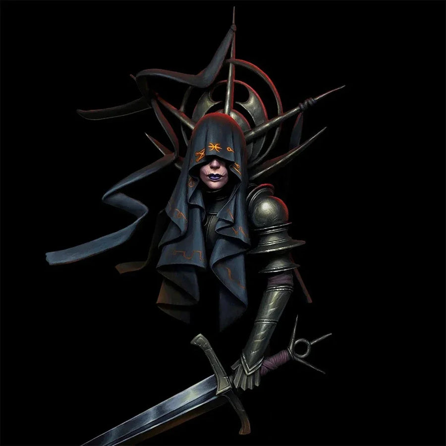 Dark Assassin with Katana - 1/10 Scale Resin Figure Bust - 1/10 resin model view 2