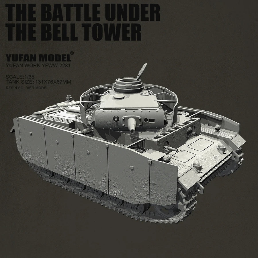 WWII German Panzer III Tank 1/35 Resin Vehicle Kit - resin model view 5
