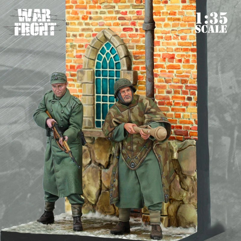 WWII Ardennes 1945 Tankbuster Soldiers 1/35 Resin Diorama Kit - 1/35 resin model view 5