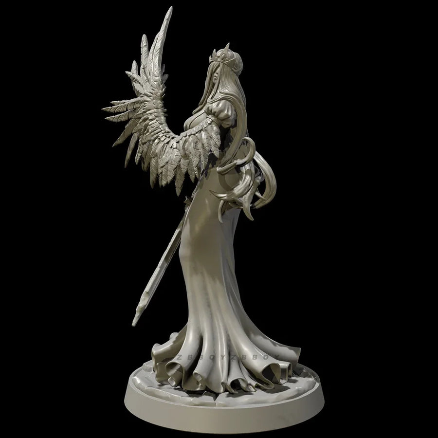 Winged Celestial Angel 50mm Resin Figure Kit - 50mm resin model view 4