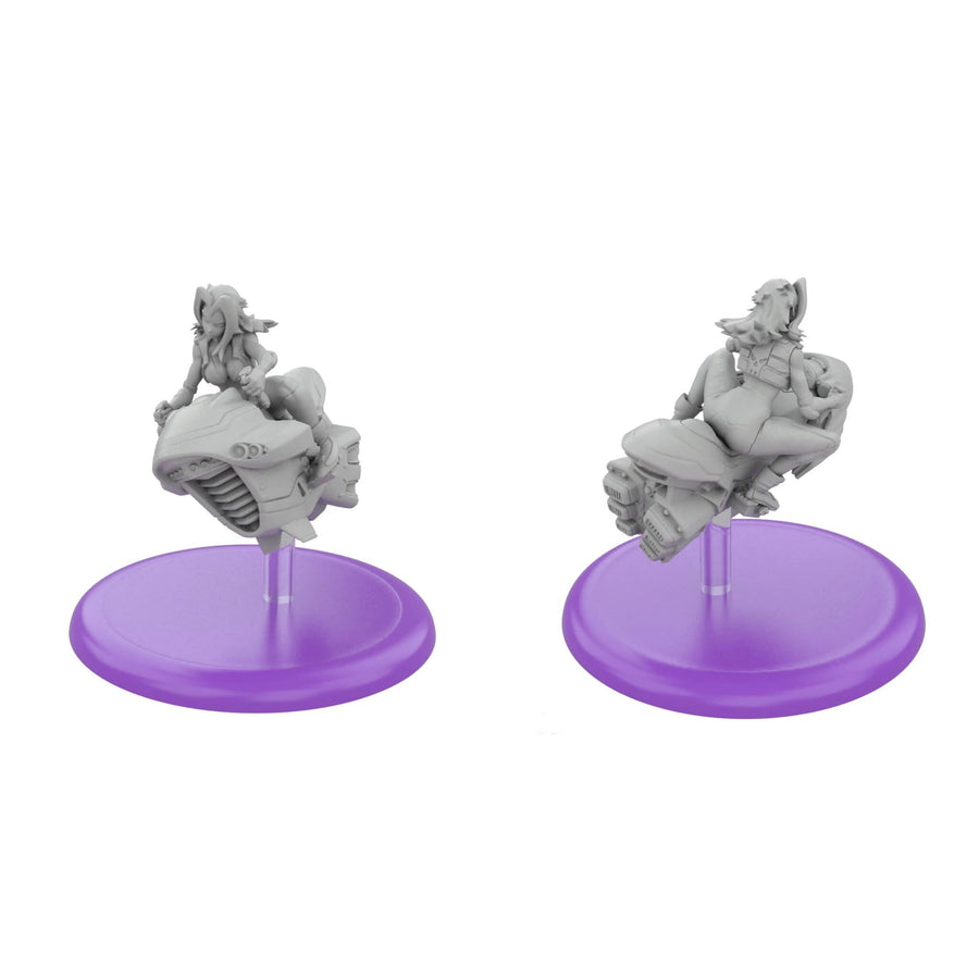 Sci-Fi Pilot Warrior Four-Figure Diorama Set 40mm Resin Model Kit - 40mm resin model view 2
