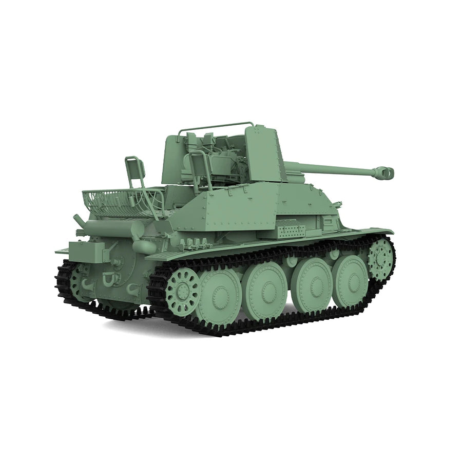 WWII German Panther Tank 1/56 Scale Resin Model Kit - 1/56 resin model view 3