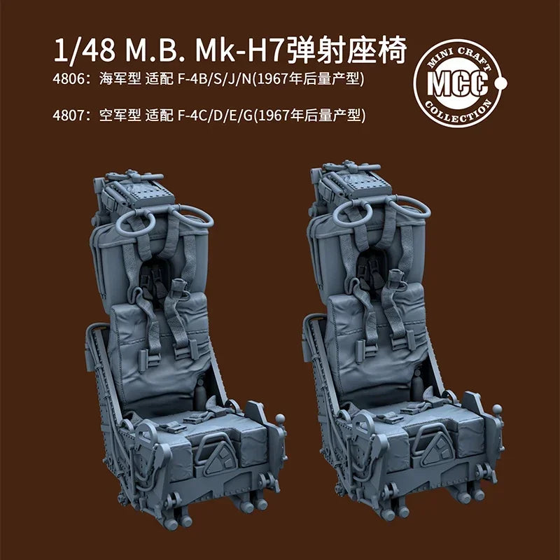 F-4 Phantom II Ejection Seat 1/48 Scale Resin Model Kit - 1/48 resin model view 5