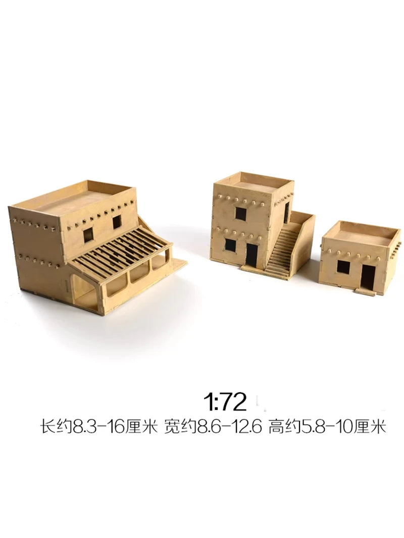 1/72 Middle Eastern Military Architecture Resin Building Diorama Kit - 1/72 resin model view 4