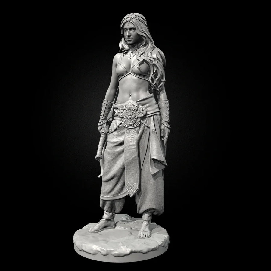 Desert Warrior Princess with Curved Sword 38mm Resin Figure - 38mm resin model view 3