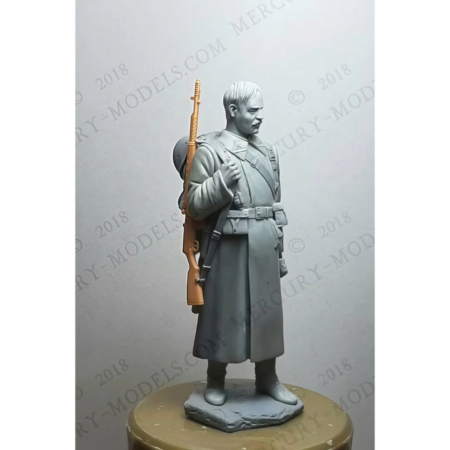 Soviet Red Army Corporal 1941-1942 75mm Resin Figure Kit - 75mm resin model view 6