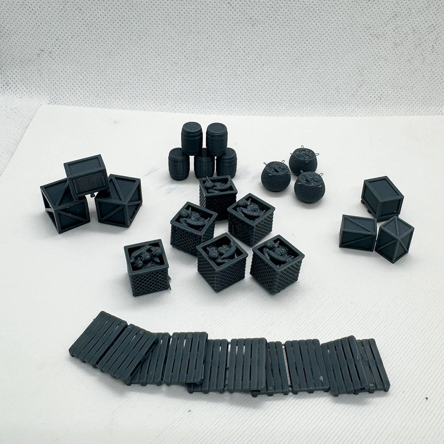 Z Market Items Railway Station 1/220 Resin Diorama Kit - 1/220 resin model view 3