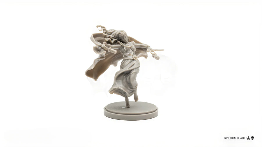 Kingdom Death Lune Winged Warrior 28mm Resin Figure Kit - 28mm resin model view 2