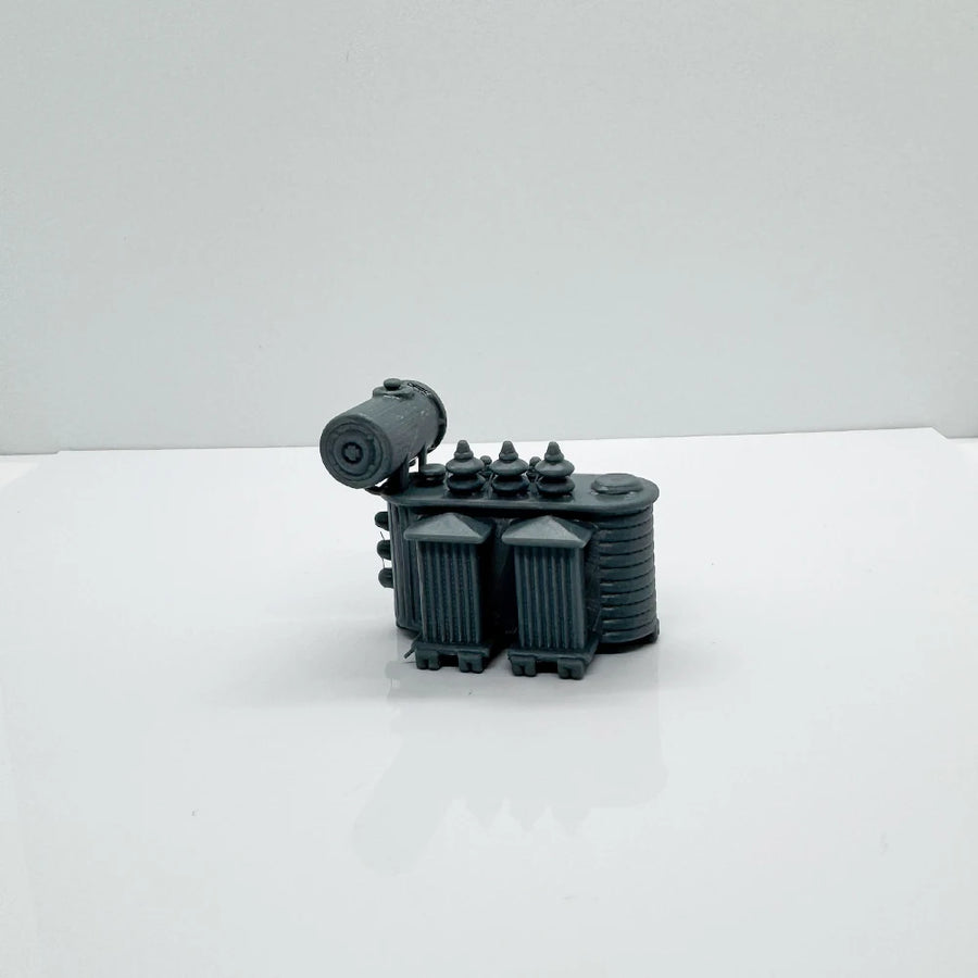 Modern Industrial Electrical Transformer and Generator Resin Terrain Set - resin model view 2