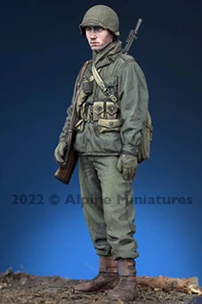 WWII US Army Infantry Soldier 2-Figure Set 1/35 Scale Resin Kit - 1/35 resin model view 5