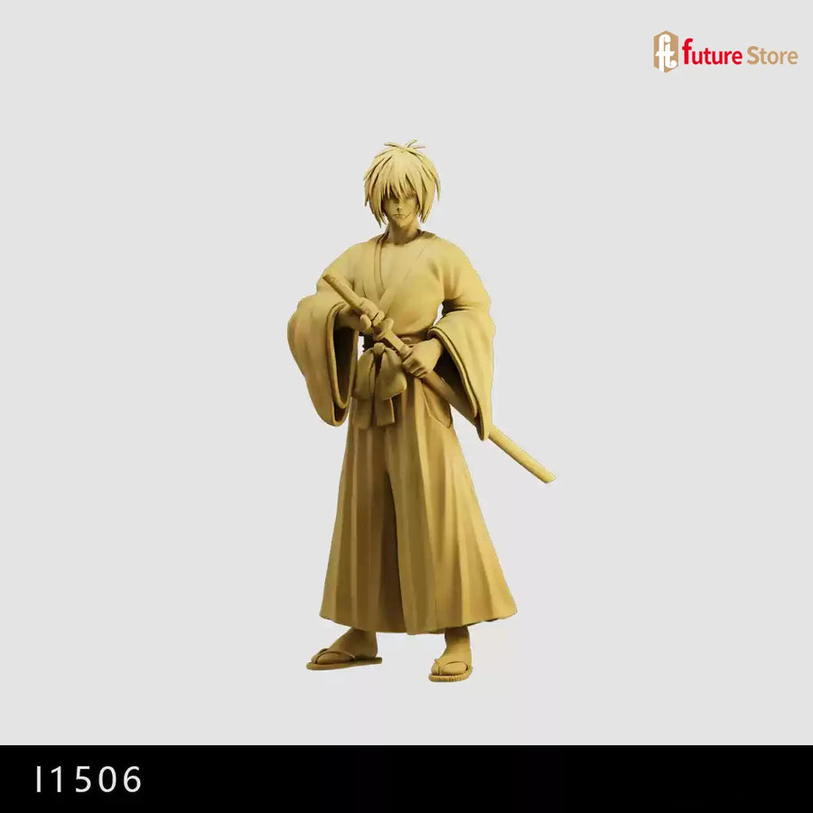 Japanese Samurai Warrior with Katana 1/35 Resin Figure Kit - 1/35 resin model view 2