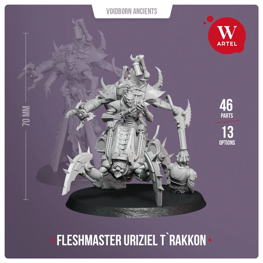 Fleshmaster Uriziel T'Bakkon Voidborn Ancients Resin Figure Kit - resin model view 3