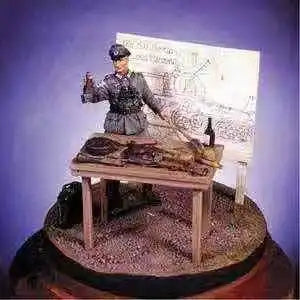 WWII German Officer Anti-Tank Instruction Diorama 1/35 Resin Kit - 1/35 resin model view 2